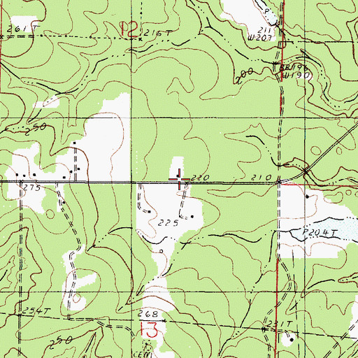 Topographic Map of Evening Star School, LA
