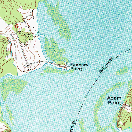 Topographic Map of Fairview Point, LA