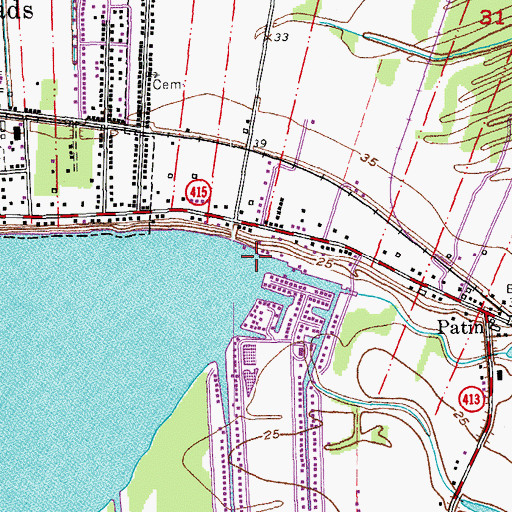 Topographic Map of False Bayou, LA