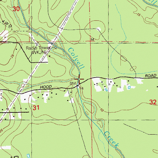 Topographic Map of Felder Bayou, LA