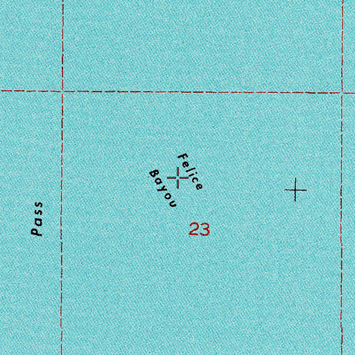 Topographic Map of Felice Bayou, LA