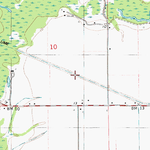 Topographic Map of Ferre Canal, LA