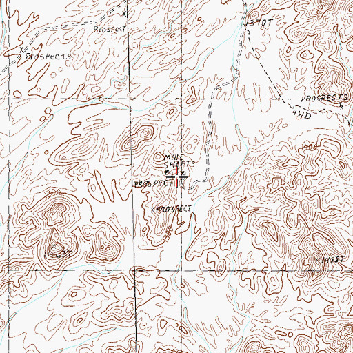 Topographic Map of Green Cabin, AZ