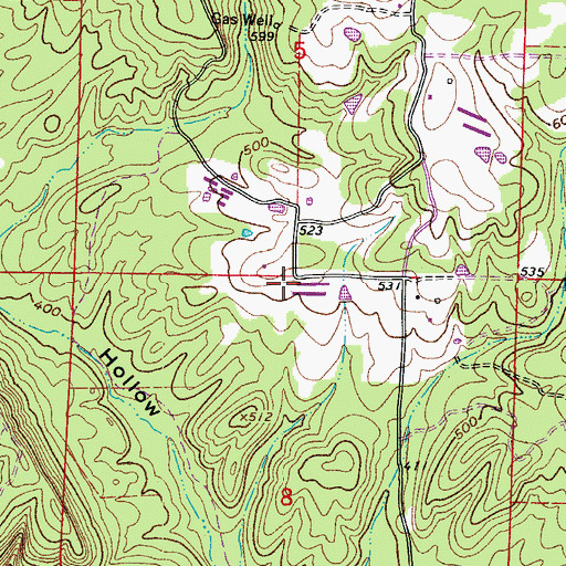 Topographic Map of Plainview Church, AR
