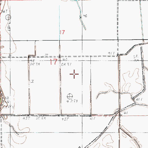 Topographic Map of Gillespie Brake, LA