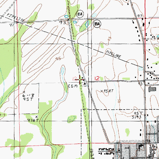 Topographic Map of Good Hope Church, LA
