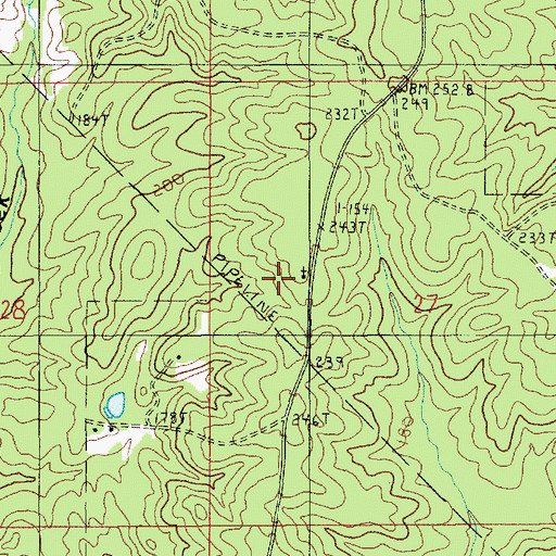 Topographic Map of Good Hope Church, LA