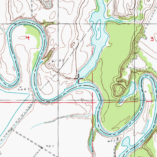 Topographic Map of Goose Creek, LA
