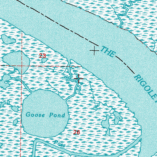 Topographic Map of Goose Pond Bayou, LA