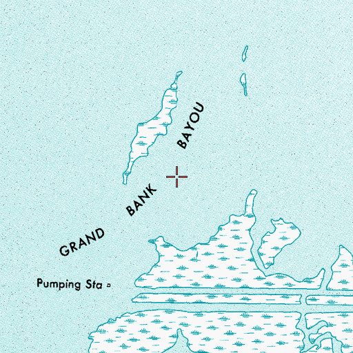 Topographic Map of Grand Bank Bayou, LA