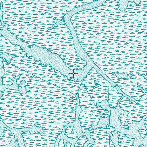 Topographic Map of Grand Bayou, LA