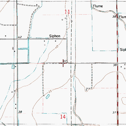 Topographic Map of Grand Coulee Oil and Gas Field, LA