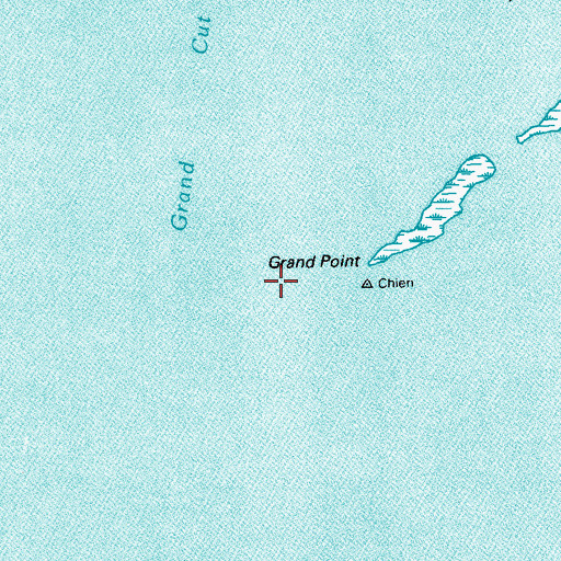 Topographic Map of Grand Point, LA
