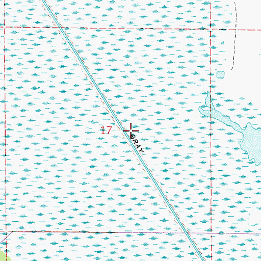 Topographic Map of Gray Canal, LA
