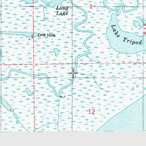 Topographic Map of Green Island Bayou, LA