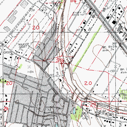 Topographic Map of Grenovilliers Swamp, LA