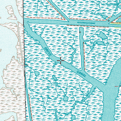 Topographic Map of Greys Canal, LA