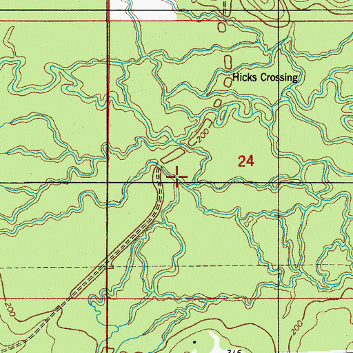 Topographic Map of Greys Creek, LA