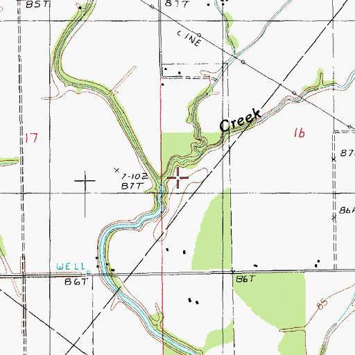 Topographic Map of Gum Bayou, LA
