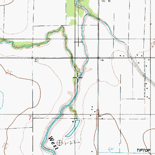 Topographic Map of Gum Gully, LA