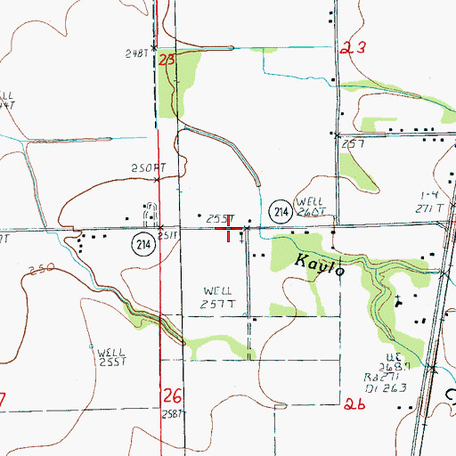 Topographic Map of Pleasant Grove Church, AR