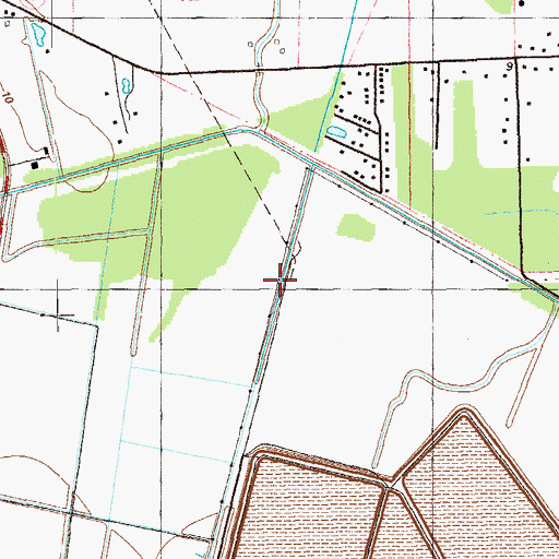 Topographic Map of Hackett Canal, LA