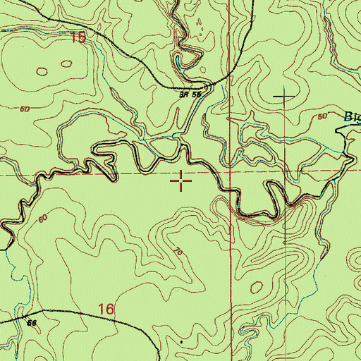 Topographic Map of Haines Creek, LA