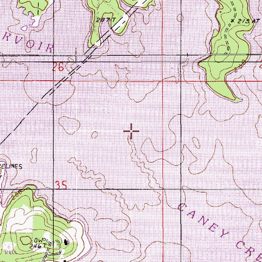 Topographic Map of Hancock Creek, LA