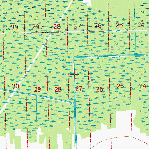 Topographic Map of Hanson Canal, LA