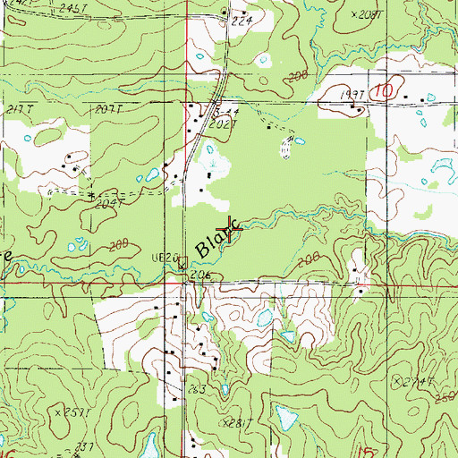Topographic Map of Haskin Creek, LA