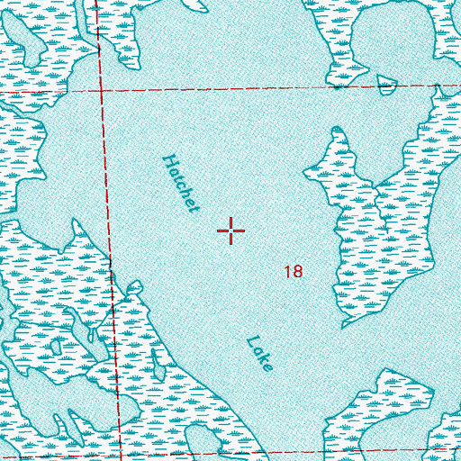 Topographic Map of Hatchet Lake, LA