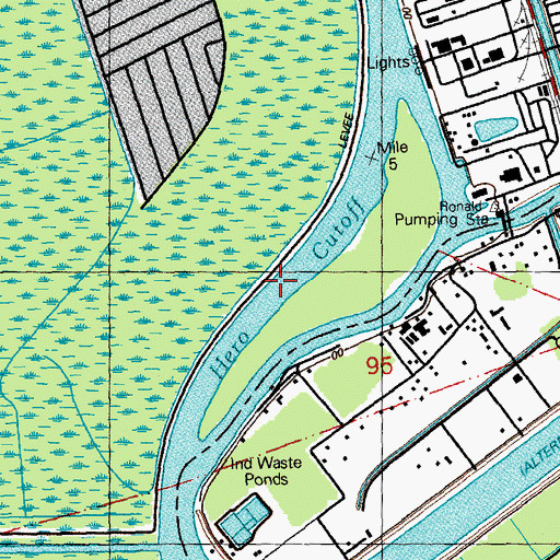 Topographic Map of Hero Cutoff, LA
