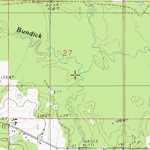 Topographic Map of Hester Branch, LA