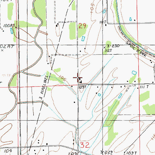 Topographic Map of Hill Church, LA