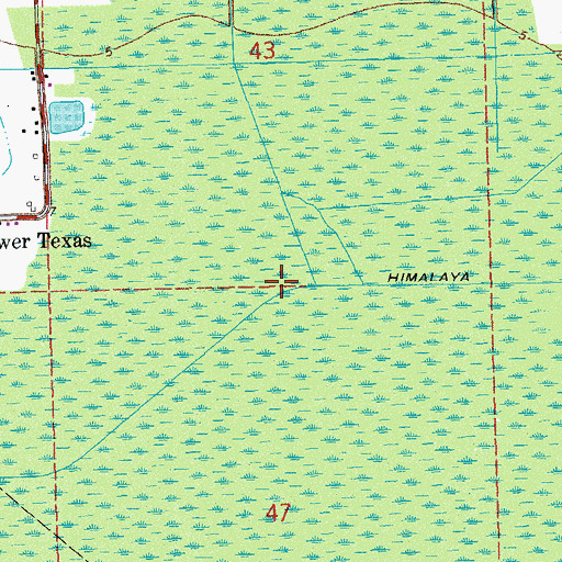 Topographic Map of Himalaya Canal, LA