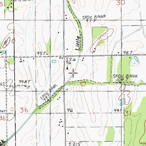 Topographic Map of Hixon Church, LA