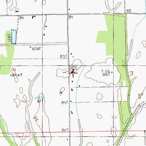 Topographic Map of Holly Ridge Church, LA