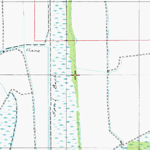 Topographic Map of Holton and Winn Drainage Canal, LA