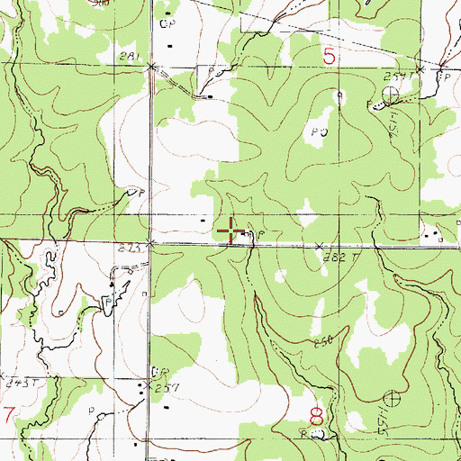 Topographic Map of Home Union School, LA