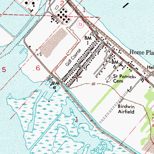 Topographic Map of Home Place, LA
