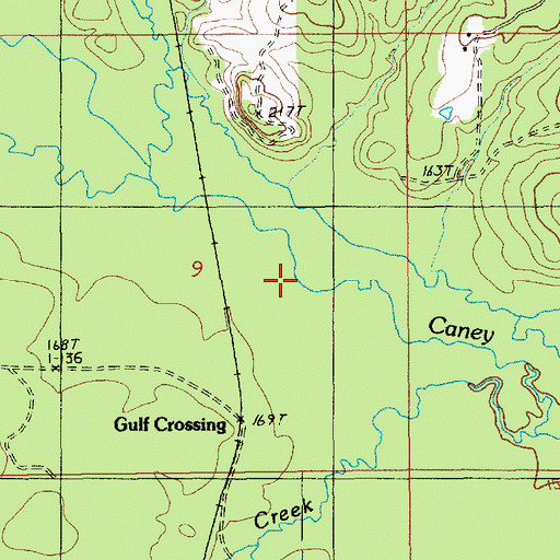 Topographic Map of Honeycutt Branch, LA