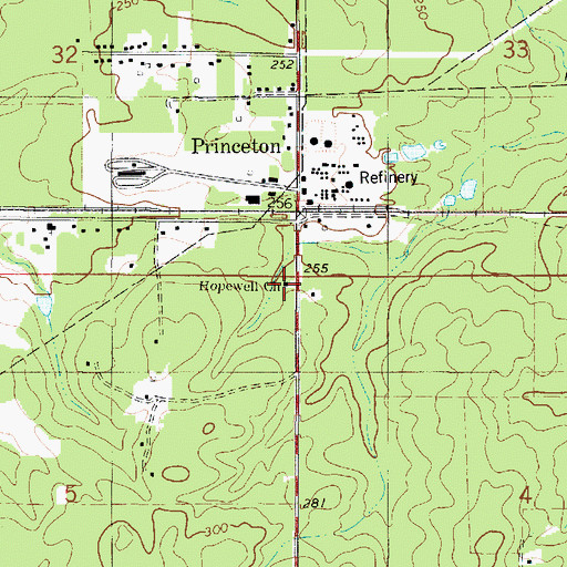 Topographic Map of Hopewell Church, LA