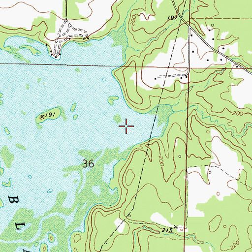 Topographic Map of Horse Creek, LA