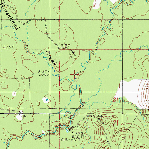 Topographic Map of Horsehead Creek, LA