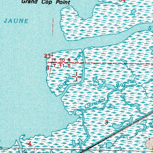 Topographic Map of Hospital Pass, LA