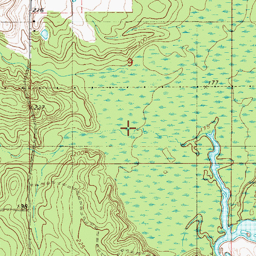 Topographic Map of Howell Creek, LA