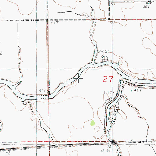 Topographic Map of Hudson Brake, LA