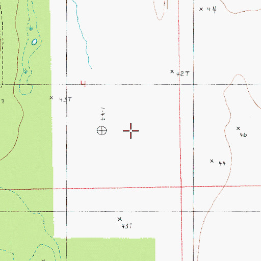 Topographic Map of Hunters Brake, LA