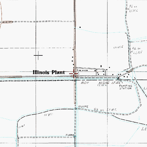 Topographic Map of Illinois Plant, LA