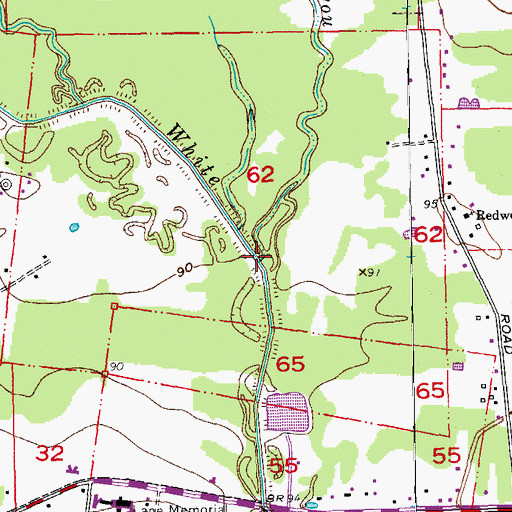 Topographic Map of Indian Bayou, LA